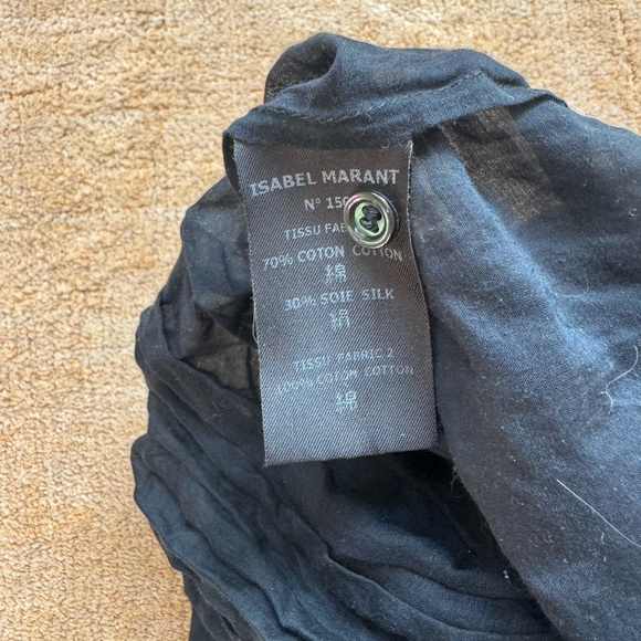 Isabel Marant Sheer Black Dress - Picture 2 of 5